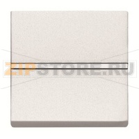 Механизм одноклавишной кнопки, двухмодульный, альпийский белый ABB 2CLA220460N1101