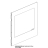 External glass 647x743x4 Unox XVC 505