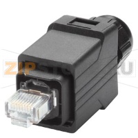 SIMATIC NET, IE RJ45 PLUG PRO, PUSH PULL IP65 РАЗЪЁМ ДЛЯ ПРЯМОГО МОНТАЖА НА TP КАБЕЛЯ 2X2 (В УПАКОВКЕ 1 ДУПЛЕКСНЫЙ СОЕДИНИТЕЛЬ) Siemens 6GK1901-1BB10-6AA0