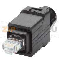 SIMATIC NET, IE RJ45 PLUG PRO, PUSH PULL IP65 РАЗЪЁМ ДЛЯ ПРЯМОГО МОНТАЖА НА TP КАБЕЛЯ 2X2 (В УПАКОВКЕ 1 ДУПЛЕКСНЫЙ СОЕДИНИТЕЛЬ) Siemens 6GK1901-1BB10-6AA0