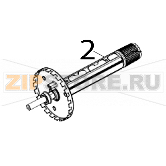Ribbon supply spindle assy TSC MX341P Ribbon supply spindle assy TSC MX341PЗапчасть на деталировке под номером: 2