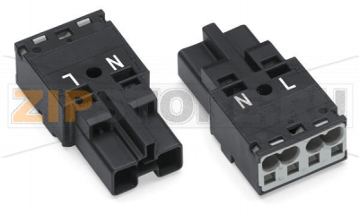 Штекер; 2-пол.; Код. A; 4,00 mm; черные Wago 770-212 Protected against mismating and maintenance-freePush-in CAGE CLAMP® spring pressure connection technology allows solid conductors to be simply pushed into a unitTwo-wire connection per pole for loops or bridges...