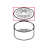 Coperchio contenit. resina Intafil Saeco Royal Exclusive