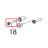 Screw M2.5x12 flat head (countersunk) Zebra TTP-2030