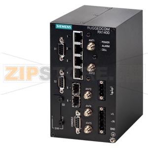 RUGGEDCOM RX1400 Rugged small form factor Ethernet switch and TCP/IP router with LTE and fiber optic WAN options Siemens 6GK6014-0AM2.-.... 