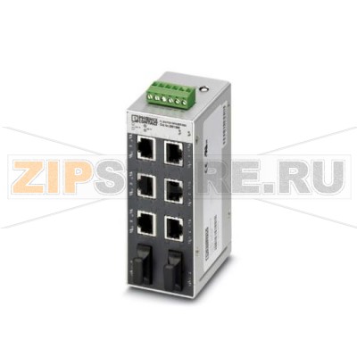 Коммутатор Ethernet Phoenix Contact FL SWITCH SFN 6GT/2LX-20 6 портов RJ45, 10/100/1000 Мбит/с для всех портов RJ45, 2 одномодовых порта SC-D с повышенной дальностью передачи, 1 Гбит/с, дуплекс, автосогласование скорости и режима работы (RJ45), функция автоматической коммутации (autocrossing), с контактом для передачи сообщений и QoS, расширенный диапазон температур.Минимальный заказ: 1 шт.Упаковка: 1 шт.