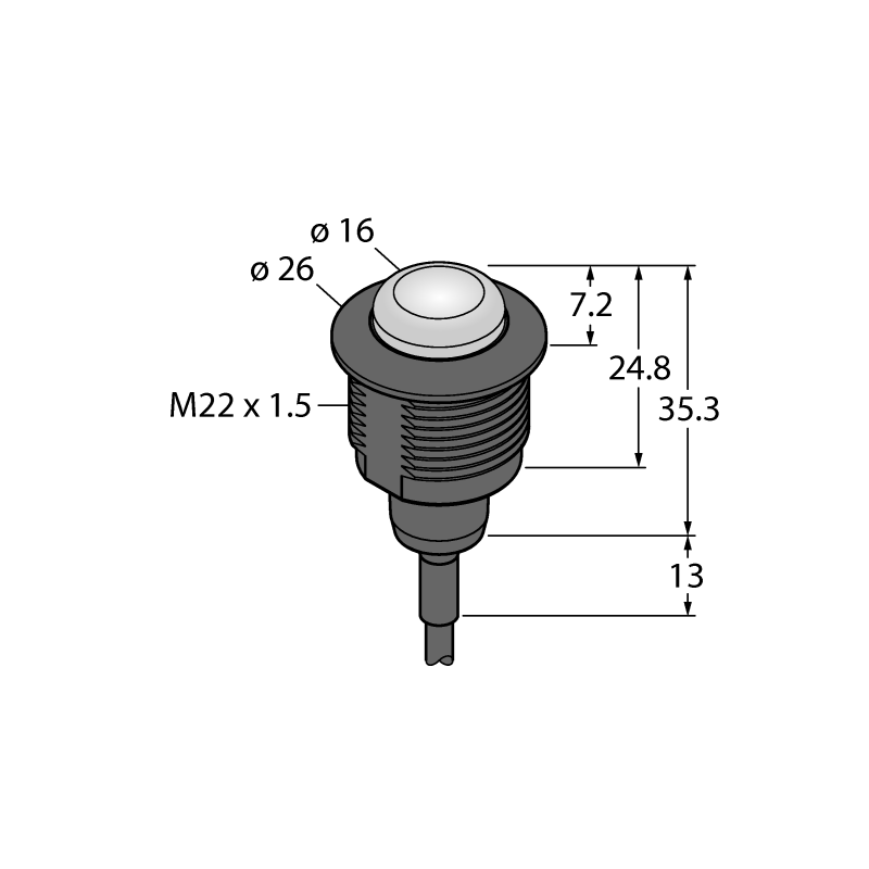 Маяк светодиодный Turck S22L2SRGB14 