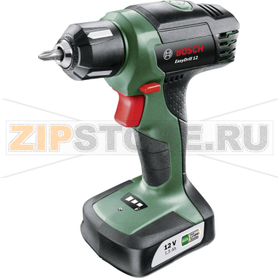 Шуруповерт аккумуляторный 12 В, 1.5 Ач, Li-Ion, аккумулятор Bosch EasyDrill 12 