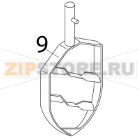 Flat beater st.steel Bear Varimixer AR80 VL-1S