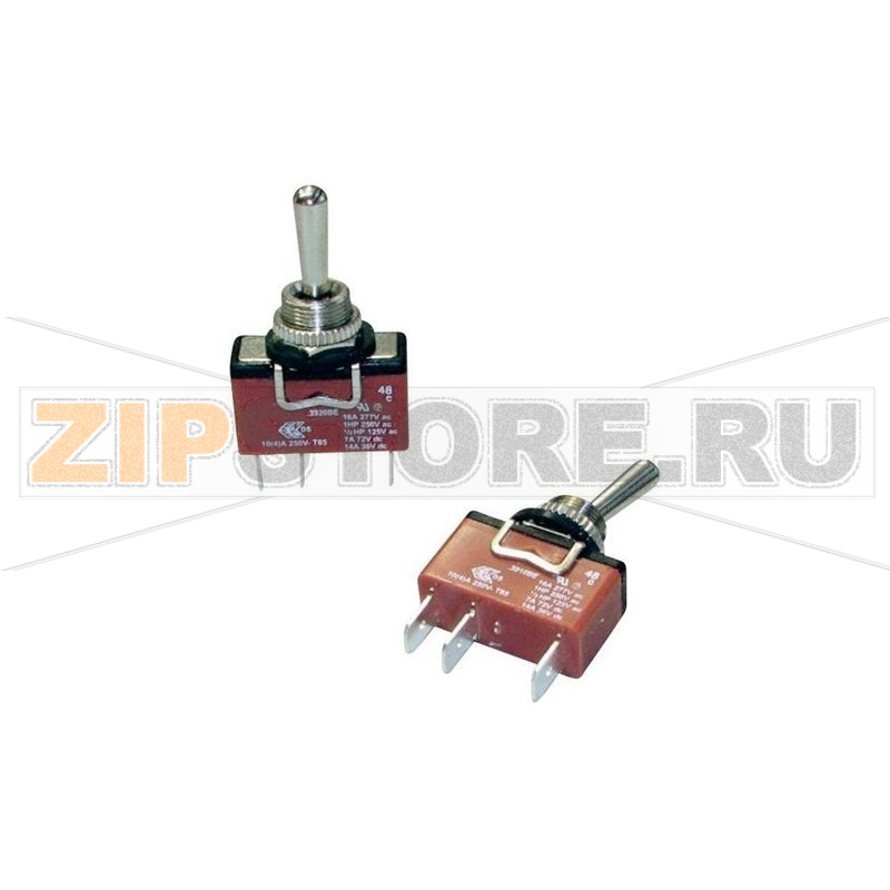 Тумблер 250 В/AC, 10 А, 1 x вкл/выкл/вкл, без фиксации, IP67, 1 шт Arcolectric C3921BEAAA 
