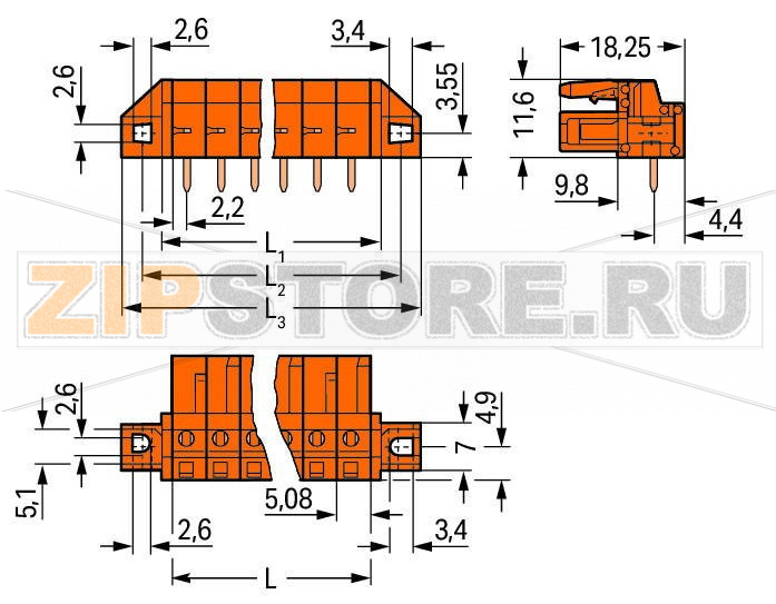 MCS MIDI Classic Розетка под пайку THT; 0.6 x 1.0 mm solder pin; угловые; зажимное кольцо; Шаг контактов 5,08 мм; 21-пол.; оранжевые Wago 232-281/031-000 Встроенные тестовые порты для тестовых штекеров O 2 ммДля соединений "провод-провод" и "плата-провод"Выходы под печатные платы с защитой от касанияЛегко идентифицируемые входы и выходы печатной платыВозможны варианты кодировки...