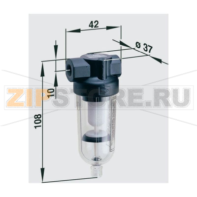 Фильтр сжатого воздуха, G1/8, 0-10 бар Norgren F07-100-M3TG 