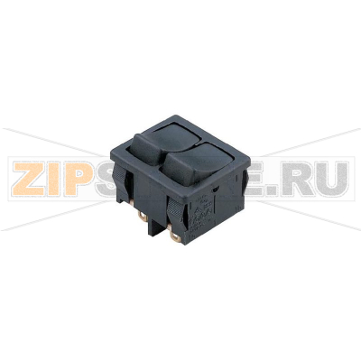 Переключатель клавишный 250 В/AC, 6 А, 2 x выкл/вкл, IP40, 1 шт Marquardt 1806.1102 
