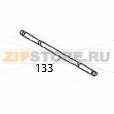 Ribbon pinch shaft Sato HR212 TT Ribbon pinch shaft Sato HR212 TTЗапчасть на деталировке под номером: 133Название запчасти на английском языке: Ribbon pinch shaft Sato HR212 TT.