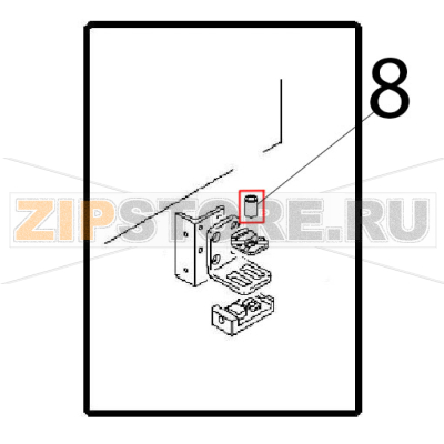 Bottom hinge bushing Angelo Po FM611E1 Bottom hinge bushing Angelo Po FM611E1Запчасть на деталировке под номером: 8