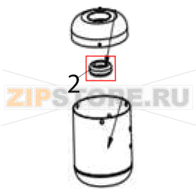 Silicone washer Hurakan HKN-FR2GM Silicone washer Hurakan HKN-FR2GMЗапчасть на деталировке под номером: 2