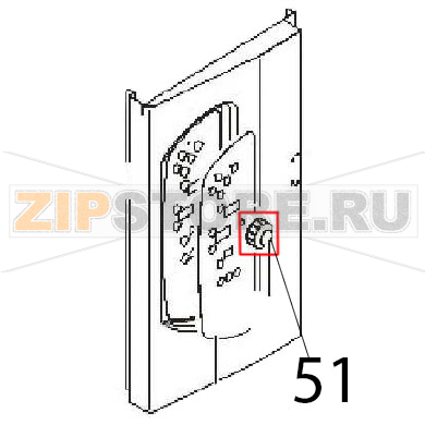 Encoder knob Angelo Po FM611E1 Encoder knob Angelo Po FM611E1Запчасть на деталировке под номером: 51