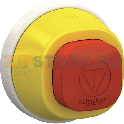 Кнопка аварийной остановки, 24 В, IP66, IP67, IP69, IP69K, 1 шт. Schneider Electric ZB5AS84W3B 