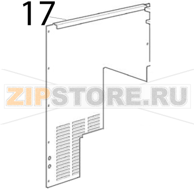 Pannello posteriore Scotsman B 40 Pannello posteriore Scotsman B 40Запчасть на деталировке под номером: 17