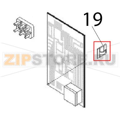 Adhesive plate Angelo Po FM611E1 Adhesive plate Angelo Po FM611E1Запчасть на деталировке под номером: 19