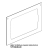 Grey external glass 598X424X5 Unox XF 133