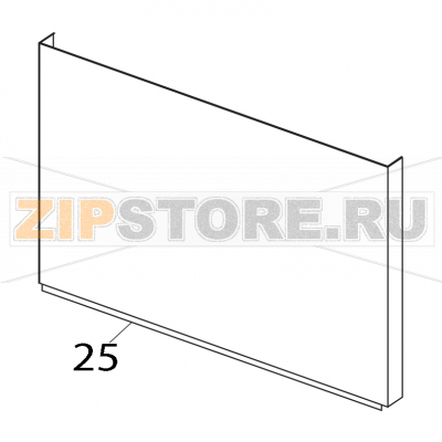 Pannello anteriore Elettrobar Fast 161 D Pannello anteriore Elettrobar Fast 161 DЗапчасть на деталировке под номером: 25