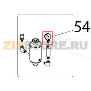 Pressure gange 0-1 bar - 1/4&quot; Angelo Po 1A1PI2G Pressure gange 0-1 bar - 1/4" Angelo Po 1A1PI2GЗапчасть на деталировке под номером: 54