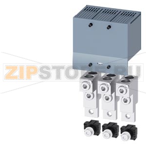 КЛЕММА ДЛЯ КРУГЛОГО ПРОВОДА 2 КАБЕЛЯ С КЛЕММОЙ ДЛЯ ВСПОМОГАТЕЛЬНОГО ПРОВОДА 3 ШТ. ПРИНАДЛЕЖНОСТЬ ДЛЯ ВТЫЧНОГО ЦОКОЛЯ/ВЫКАТНОЙ КОРЗИНЫ 3VA2 100/160/250 Siemens 3VA9263-0JC22 