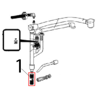 Rubber hose Ø: 30, Ø: 20 Angelo Po FC241G