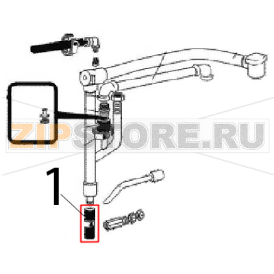 Rubber hose Ø: 30, Ø: 20 Angelo Po FC241G Rubber hose Ø: 30, Ø: 20 Angelo Po FC241GЗапчасть на деталировке под номером: 1