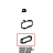 Door glass hinge gasket Unox XL 415