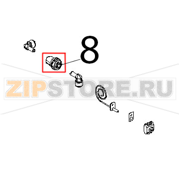 Passaparete Ø: 8 Unox XL 135 Passaparete Ø: 8 Unox XL 135Запчасть на деталировке под номером: 8