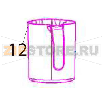 Juicer cup Hurakan HKN-CFV60 Juicer cup Hurakan HKN-CFV60Запчасть на деталировке под номером: 12