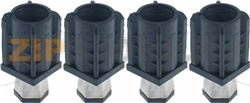 PIEDE REGOLABILE INOX - 4 PZ 