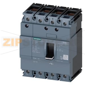 РАЗЪЕДИНИТЕЛЬ НАГРУЗКИ 3VA1 IEC ТИПОРАЗМЕР 160 4-ПОЛЮС. SD100, IN=125A БЕЗ ЗАЩИТЫ ОТ ПЕРЕГРУЗКИ БЕЗ ЗАЩИТЫ ОТ ТОКА КЗ ПРИСОЕДИНЕНИЕ КАБЕЛЕМ Siemens 3VA1112-1AA46-0AA0 