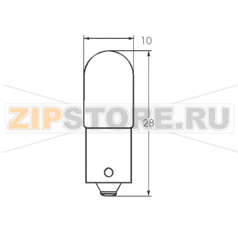 Лампа трубчатая 24-30 В, 4 Вт, 0.133 A, миниатюрная, цоколь: BA9s, прозрачная, 1 шт Barthelme 00223014 