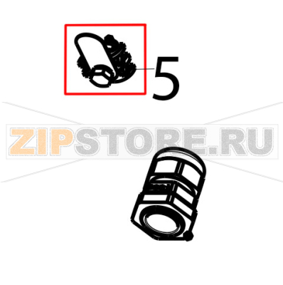 Equipotential connecting block Tecnoinox FTR70E7 Equipotential connecting block Tecnoinox FTR70E7Запчасть на деталировке под номером: 5