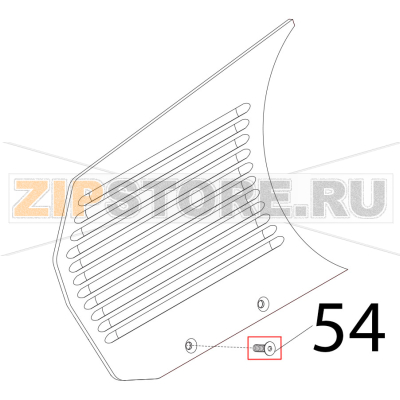 Vite blocca vela Sirman Mirra 250 C Vite blocca vela Sirman Mirra 250 CЗапчасть на деталировке под номером: 54