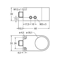 Датчик индуктивный Turck BI30R-W30-DAP6X-H1141