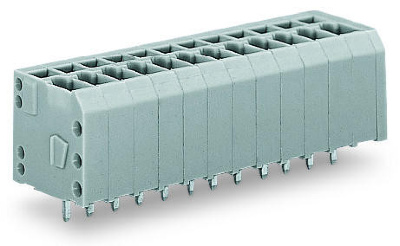 PCB terminal block; 1.5 mm; Pin spacing 3.5 mm; 6-pole; CAGE CLAMP®; 1,50 mm; gray Wago 739-306 ?Клеммные колодки с соединением CAGE CLAMP®, монтаж проводников при помощи отверткиВвод и работа проводника в вертикальном положении помогают экономить место...