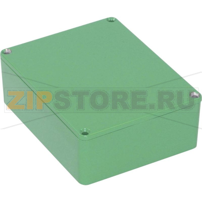 Корпус 120x94x42 мм, материал: алюминий, зеленый, 1 шт Hammond 1590BBSGR 