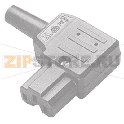 Вилка IEC, C15, 10 А, серая, 1 шт Kaiser 792/gr/C 