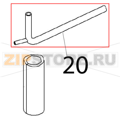 Pipe Angelo Po FX61E1 Pipe Angelo Po FX61E1Запчасть на деталировке под номером: 20