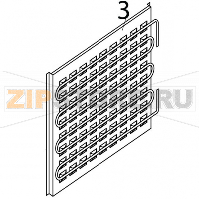 Evaporatore (front) Brema VM 900 Evaporatore (front) Brema VM 900Запчасть на деталировке под номером: 3Название запчасти Brema на английском языке: Evaporatore (front) VM 900.