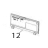 Rear bezel for serial/Ethernet port and WiFi bezel (includes one of each) Zebra ZD621R RFID Thermal Transfer