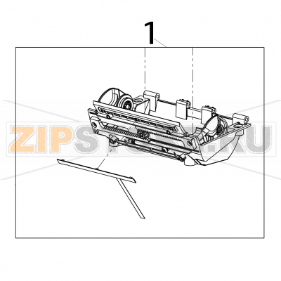 Media holder assembly TSC Alpha-40L Media holder assembly TSC Alpha-40LЗапчасть на деталировке под номером: 1