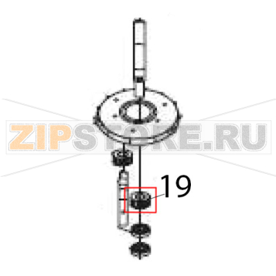 Central gear Hurakan HKN-KS7 Central gear Hurakan HKN-KS7Запчасть на деталировке под номером: 19