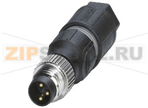 Полевой разъём Field-attachable male connector V3S-GM-Q4 Pepperl+Fuchs Описание оборудованияField-attachable male connector, M8, 3-pin