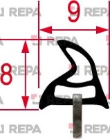 GASKET FOR OVEN DOOR 420x310 mm SMEG 754