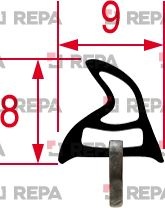 GASKET FOR OVEN DOOR 420x310 mm SMEG 754 